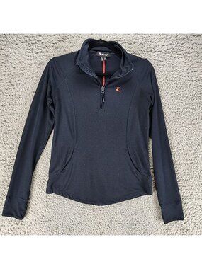 Horze Top Womens 6 Black Long Sleeve 1/4 Zip Pullover